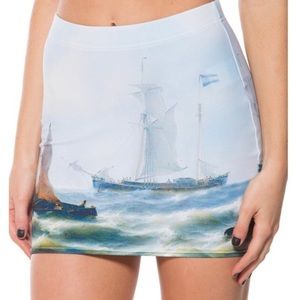 BlackMilk Seascape Wifey Skirt